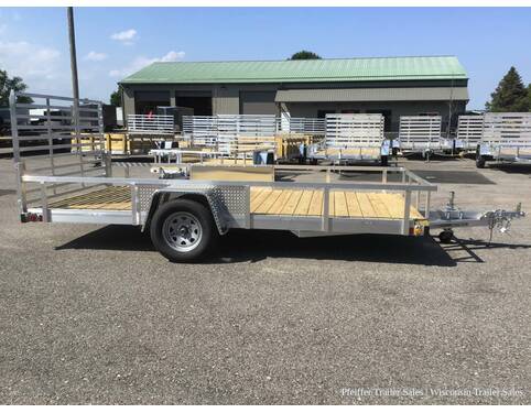 2022 7x14 Chilton Open Aluminum Utility Flat Bed w/ Stake Pockets
