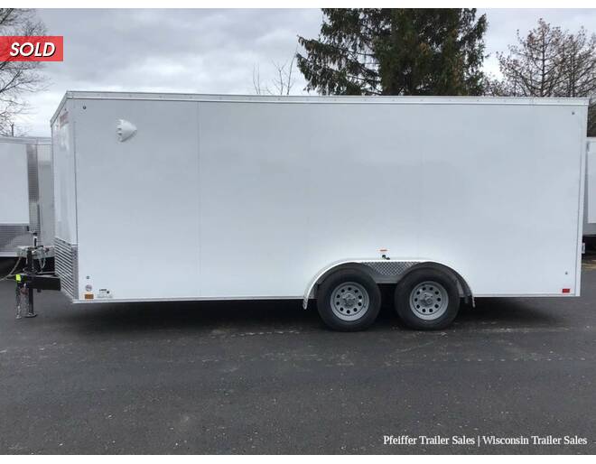 2023 7x18 Discovery Rover SE w/ 6 Inches Extra Height (White) Cargo Encl BP at Pfeiffer Trailer Sales STOCK# 14853 Photo 3