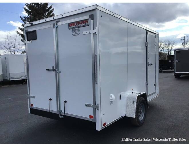 2023 $300 OFF! 7x12 Discovery Rover SE w/ 6 Inches Extra Height & Rear Double Doors (White) Cargo Encl BP at Pfeiffer Trailer Sales STOCK# 12054 Photo 6