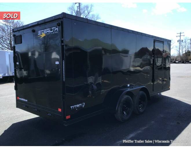 2023 7x18 Stealth Titan w/ Black Out Pkg (Black) Cargo Encl BP at Pfeiffer Trailer Sales STOCK# 96583 Photo 6