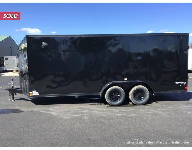 2023 7x18 Stealth Titan w/ Black Out Pkg (Black) Cargo Encl BP at Pfeiffer Trailer Sales STOCK# 96583 Photo 3