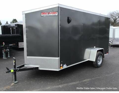 2023 6x12 Discovery Rover ET w/ Rear Double Doors (Charcoal) Cargo Encl BP at Pfeiffer Trailer Sales STOCK# 14807 Photo 2