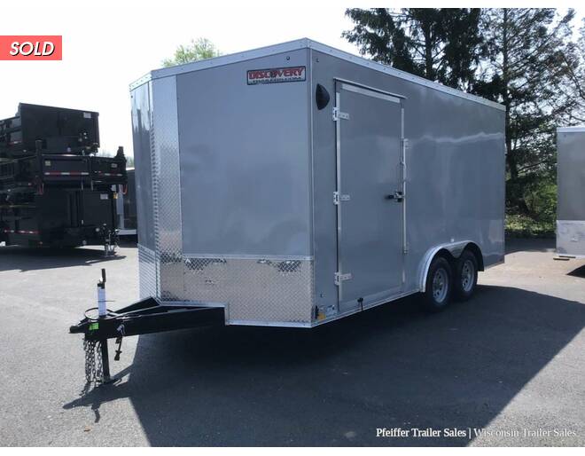 2023 8.5x16 7K Discovery Challenger SE w/ 7ft Interior Height & Side Ramp Door (Silver) Auto Encl BP at Pfeiffer Trailer Sales STOCK# 17127 Photo 2