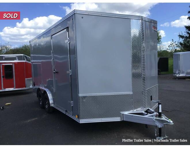 2022 8.5x16 7K Discovery Nitro-Lite Enclosed Car Hauler w/ 7ft Interior Height (Silver) Auto Encl BP at Pfeiffer Trailer Sales STOCK# 12020 Photo 2