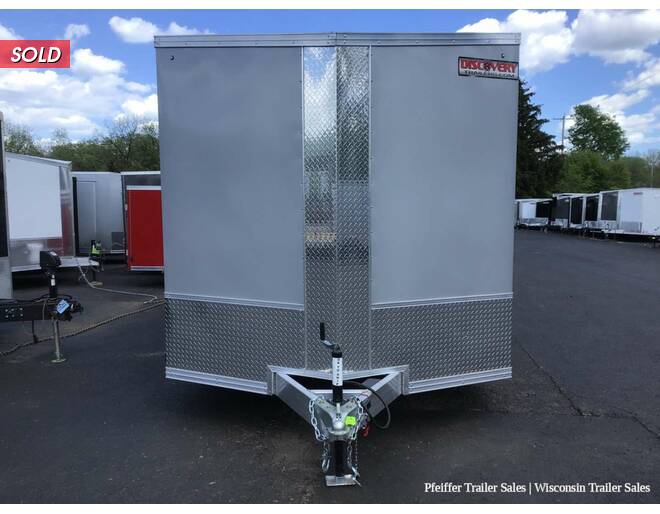2022 8.5x16 7K Discovery Nitro-Lite Enclosed Car Hauler w/ 7ft Interior Height (Silver) Auto Encl BP at Pfeiffer Trailer Sales STOCK# 12020 Exterior Photo