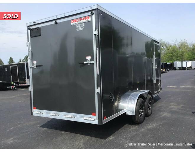 2023 7x18 Discovery Aluminum Endeavor w/ 7ft interior Height (Charcoal) Cargo Encl BP at Pfeiffer Trailer Sales STOCK# 14889 Photo 6