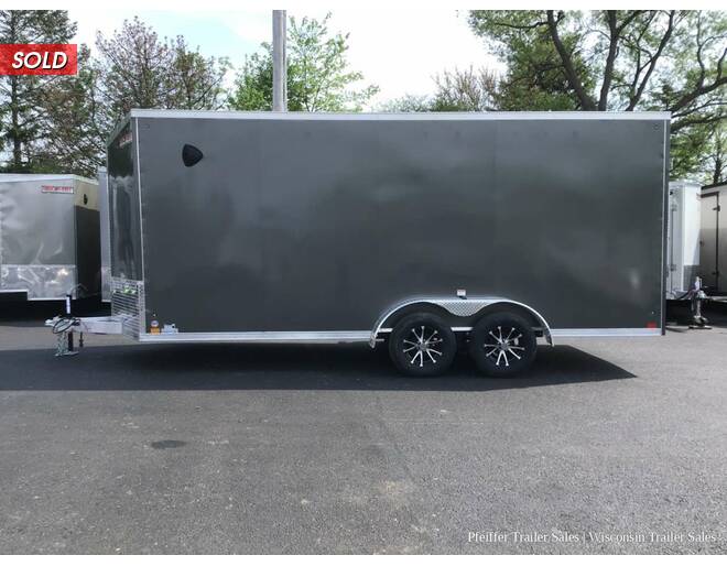 2023 7x18 Discovery Aluminum Endeavor w/ 7ft interior Height (Charcoal) Cargo Encl BP at Pfeiffer Trailer Sales STOCK# 14889 Photo 3