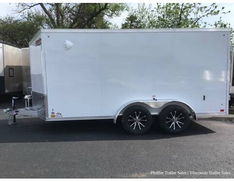 2023 7x14 Discovery Aluminum Endeavor w/ Rear Double Doors (White)  at Pfeiffer Trailer Sales STOCK# 14877 Photo 3