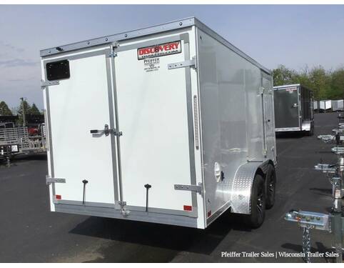 2023 7x14 Discovery Aluminum Endeavor w/ Rear Double Doors (White)  at Pfeiffer Trailer Sales STOCK# 14877 Photo 6