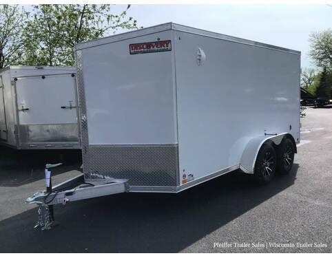 2023 7x14 Discovery Aluminum Endeavor w/ Rear Double Doors (White)  at Pfeiffer Trailer Sales STOCK# 14877 Photo 2
