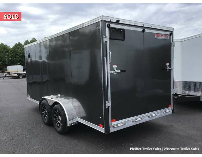2023 $1,000 OFF! 7x16 Discovery Aluminum Endeavor (Charcoal) Cargo Encl BP at Pfeiffer Trailer Sales STOCK# 14884 Photo 4