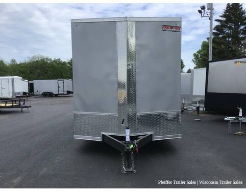 2023 8.5x28 10K Discovery Challenger SE Enclosed Car Hauler w/ 8ft Int. Height & Options (Silver)  at Pfeiffer Trailer Sales STOCK# 18334 Exterior Photo