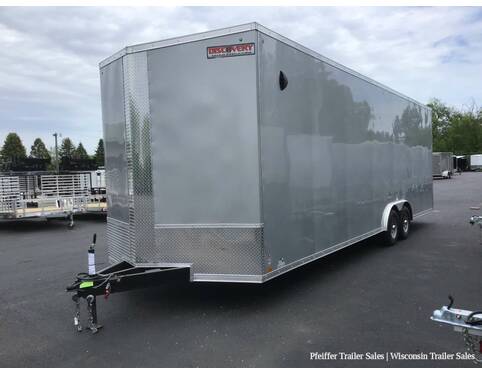 2023 8.5x28 10K Discovery Challenger SE Enclosed Car Hauler w/ 8ft Int. Height & Options (Silver)  at Pfeiffer Trailer Sales STOCK# 18334 Photo 2