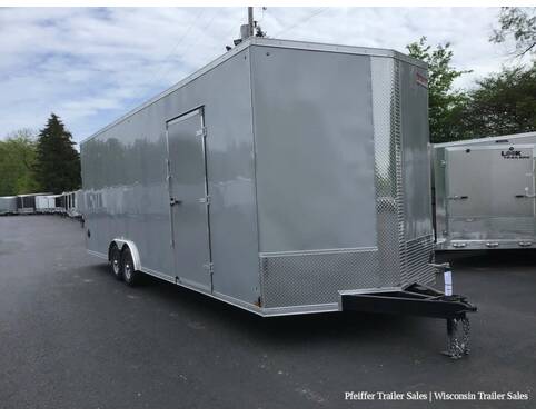 2023 8.5x28 10K Discovery Challenger SE Enclosed Car Hauler w/ 8ft Int. Height & Options (Silver)  at Pfeiffer Trailer Sales STOCK# 18334 Photo 7