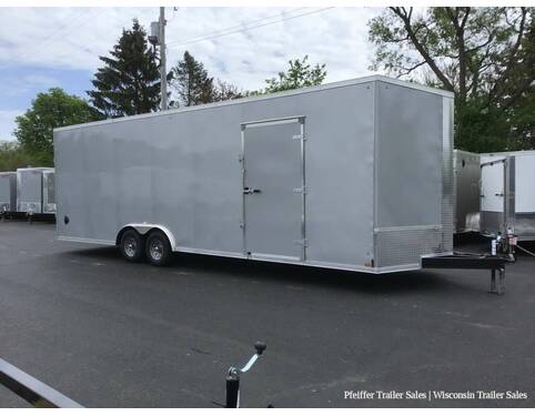 2023 8.5x28 10K Discovery Challenger SE Enclosed Car Hauler w/ 8ft Int. Height & Options (Silver)  at Pfeiffer Trailer Sales STOCK# 18334 Photo 6
