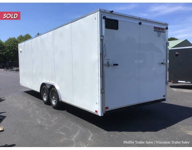 2023 8.5x24 10K Discovery Challenger Enclosed Car Hauler (White) Auto Encl BP at Pfeiffer Trailer Sales STOCK# 15742 Photo 3