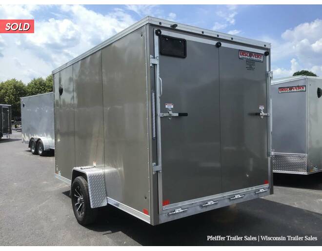 2022 7x12 Discovery Aluminum Endeavor w/ 6 Inches Extra Height (Pewter) Cargo Encl BP at Pfeiffer Trailer Sales STOCK# 14876 Photo 4