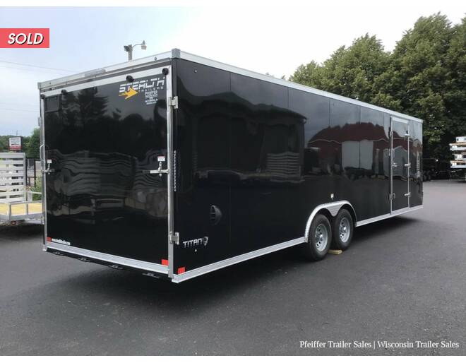 2023 8.5x28 10K Stealth Titan Enclosed Car Hauler (Black) Auto Encl BP at Pfeiffer Trailer Sales STOCK# 96812 Photo 4