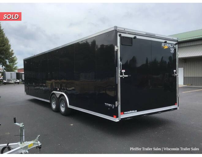 2023 8.5x28 10K Stealth Titan Enclosed Car Hauler (Black) Auto Encl BP at Pfeiffer Trailer Sales STOCK# 96812 Photo 3