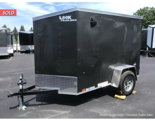 2023 5x8 Look ST DLX w/ Rear Single Swing Door (Charcoal) Cargo Encl BP at Pfeiffer Trailer Sales STOCK# 72460 Photo 2