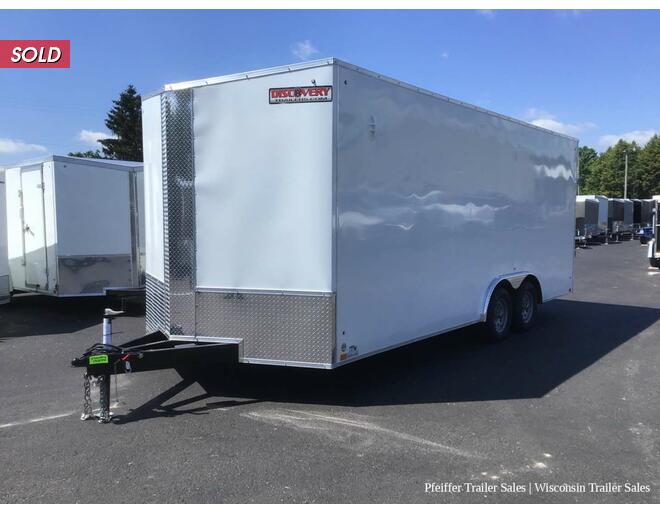 2023 8.5x20 7K Discovery Challenger SE Enclosed Car Hauler w/ 7ft Int. Height (White) Auto Encl BP at Pfeiffer Trailer Sales STOCK# 19256 Photo 2