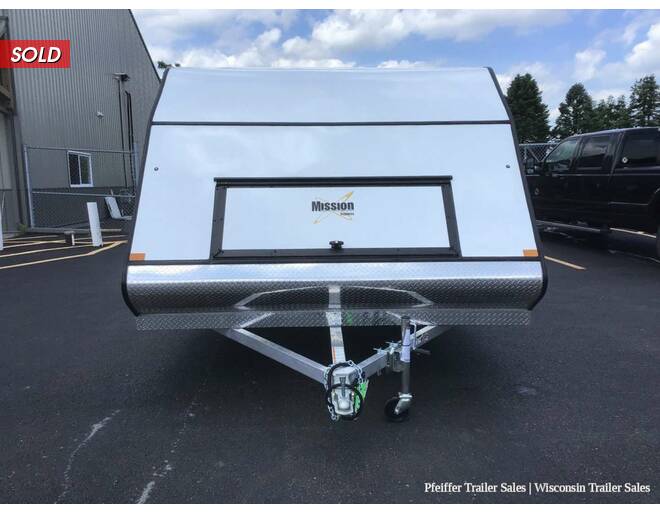 2023 101x12 Mission Crossover w/ Caliber Pkg (White) Snowmobile Trailer at Pfeiffer Trailer Sales STOCK# 23127 Exterior Photo