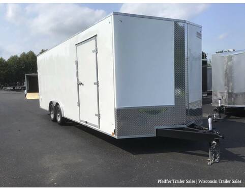 2023 8.5x24 10K Discovery Challenger Enclosed Car Hauler w/ 7ft Int. Height (White) Auto Encl BP at Pfeiffer Trailer Sales STOCK# 19252 Photo 7