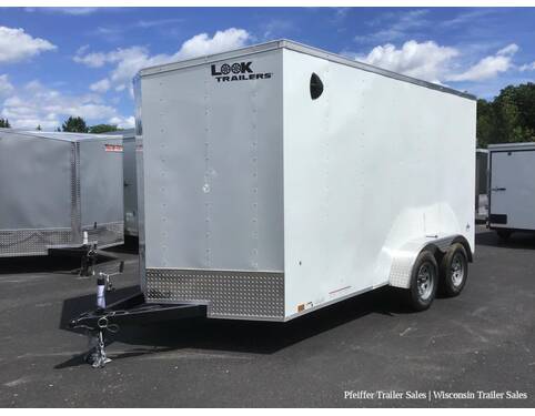 2023 7x14 Look ST DLX w/ 7ft Interior Height (White) Cargo Encl BP at Pfeiffer Trailer Sales STOCK# 69303 Exterior Photo
