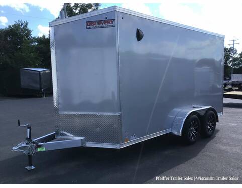 2023 7x14 Discovery Aluminum Endeavor w/ 7ft Interior Height (Silver) Cargo Encl BP at Pfeiffer Trailer Sales STOCK# 14881 Photo 2