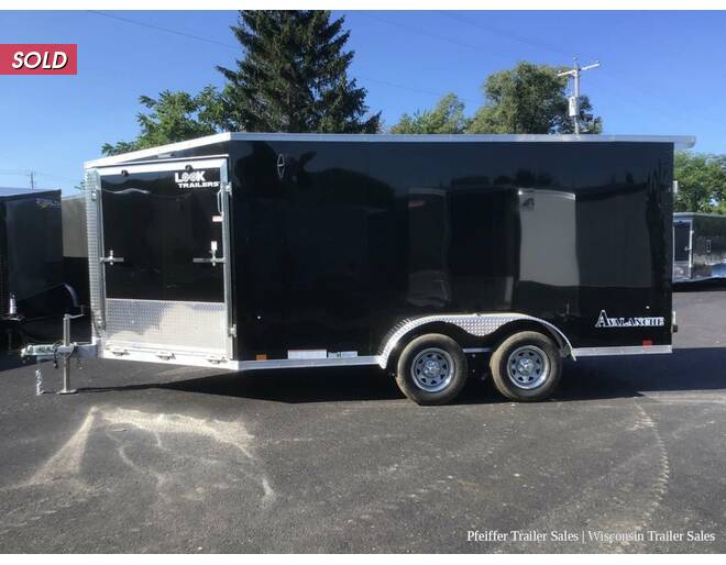 2023 7x19 Look Avalanche 2 Place Snowmobile Trailer w/ 6'6 Interior Height (Black) Snowmobile Trailer at Pfeiffer Trailer Sales STOCK# 81467 Photo 3