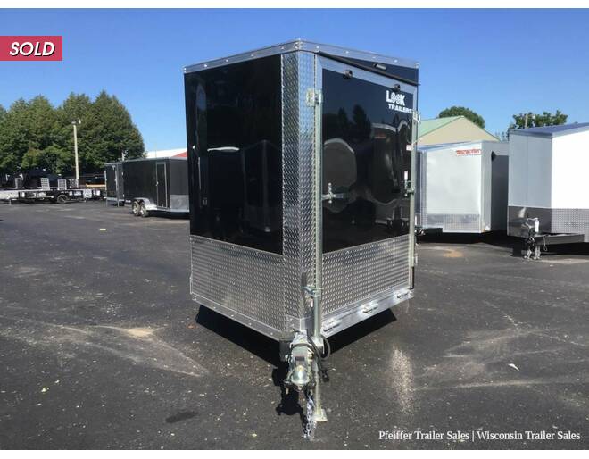 2023 7x19 Look Avalanche 2 Place Snowmobile Trailer w/ 6'6 Interior Height (Black) Snowmobile Trailer at Pfeiffer Trailer Sales STOCK# 81467 Exterior Photo