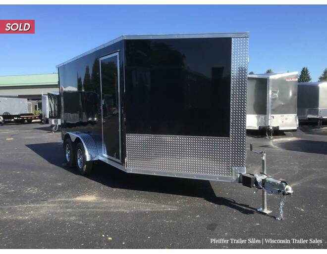 2023 7x19 Look Avalanche 2 Place Snowmobile Trailer w/ 6'6 Interior Height (Black) Snowmobile Trailer at Pfeiffer Trailer Sales STOCK# 81467 Photo 9
