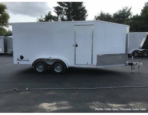 2023 7x19 Look Avalanche 2 Place Snowmobile Trailer (White) Snowmobile Trailer at Pfeiffer Trailer Sales STOCK# 81469 Photo 7