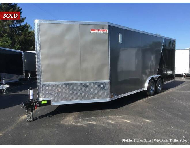 2023 8.5x25 10K Discovery Challenger SE Car Hauler w/ Snowmobile Combo Package (Pewter/Back) Auto BP at Pfeiffer Trailer Sales STOCK# 19428 Photo 2