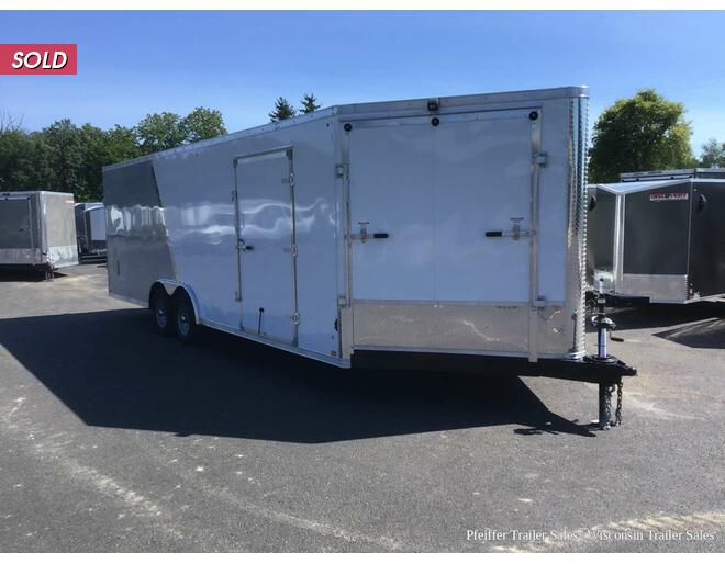 2023 8.5x29 10K Discovery Challenger SE Car Hauler w/ Snowmobile Combo Package (White/Silver) Auto BP at Pfeiffer Trailer Sales STOCK# 19430 Photo 7