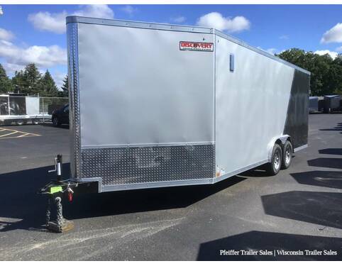 2023 8.5x25 10K Discovery Challenger SE Car Hauler w/ Snowmobile Combo Package (Silver/Charcoal) Auto BP at Pfeiffer Trailer Sales STOCK# 19427 Photo 2