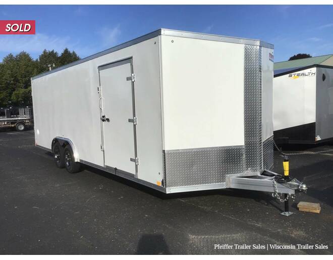 2023 $2,000 OFF! 8.5x24 10K Discovery Aluminum Nitro-Lite Enclosed Car Hauler w/ 6'6 Int. Height  (White) Auto Encl BP at Pfeiffer Trailer Sales STOCK# 18879 Photo 7