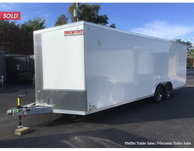 2023 $2,000 OFF! 8.5x24 10K Discovery Aluminum Nitro-Lite Enclosed Car Hauler w/ 6'6 Int. Height  (White) Auto Encl BP at Pfeiffer Trailer Sales STOCK# 18879 Photo 2
