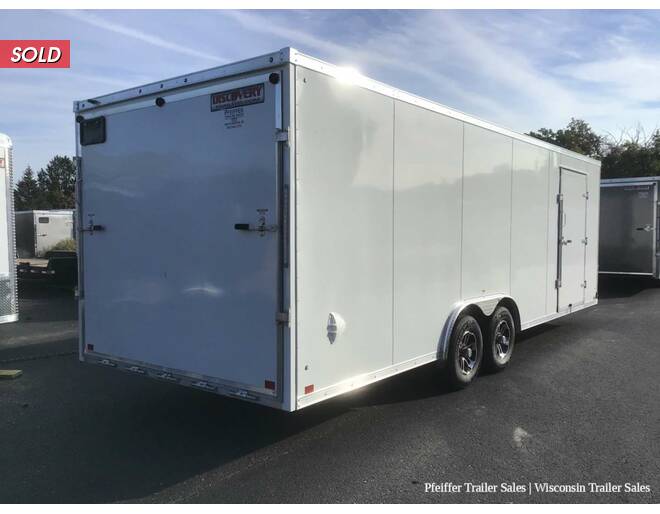 2023 $2,000 OFF! 8.5x24 10K Discovery Aluminum Nitro-Lite Enclosed Car Hauler w/ 6'6 Int. Height  (White) Auto Encl BP at Pfeiffer Trailer Sales STOCK# 18879 Photo 6