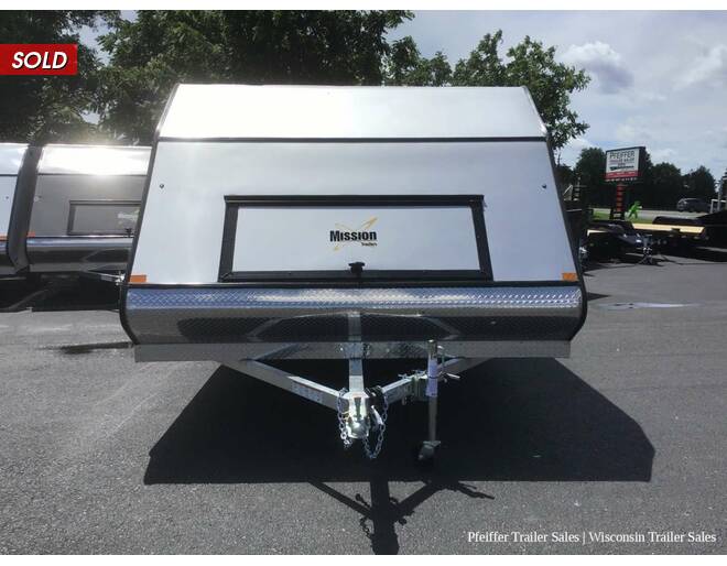 2023 $500 OFF! 101x12 Mission Crossover w/ Caliber Pkg & Aluminum Wheels (Silver) Snowmobile Trailer at Pfeiffer Trailer Sales STOCK# 23845 Exterior Photo