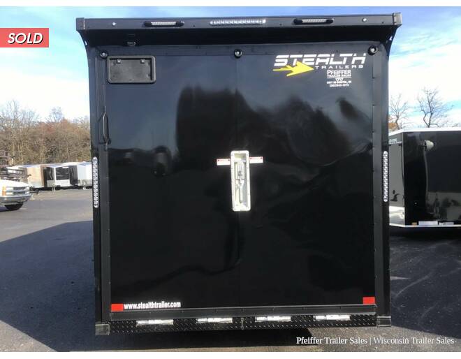 2023 7.5x27 Stealth Predator 3-4 Place Snowmobile Trailer w/ 7ft Int. Height (White/Black) Snowmobile Trailer at Pfeiffer Trailer Sales STOCK# 814 Photo 5