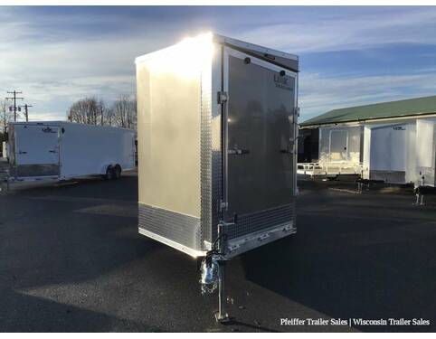 2023 7x19 Look Avalanche 2 Place Snowmobile Trailer w/ 7ft Interior Height (Pewter) Snowmobile Trailer at Pfeiffer Trailer Sales STOCK# 81471 Exterior Photo