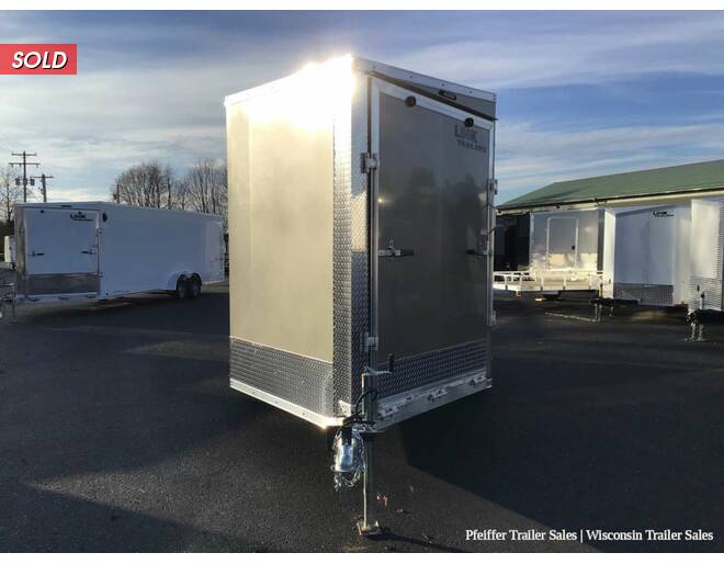 2023 7x19 Look Avalanche 2 Place Snowmobile Trailer w/ 7ft Interior Height (Pewter) Snowmobile Trailer at Pfeiffer Trailer Sales STOCK# 81471 Exterior Photo
