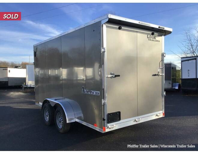 2023 7x23 Look Avalanche 3 Place Snowmobile Trailer w/ 6'6 Interior Height (Pewter) Snowmobile Trailer at Pfeiffer Trailer Sales STOCK# 81491 Photo 2