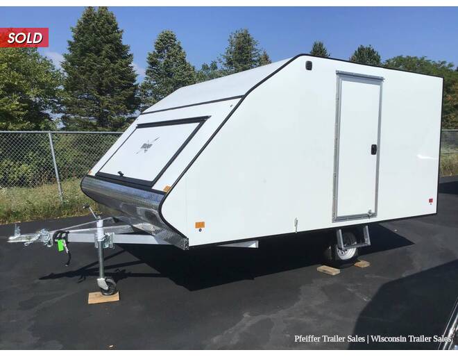 2023 $500 OFF! 101x12 Mission Crossover (White) Snowmobile Trailer at Pfeiffer Trailer Sales STOCK# 24059 Photo 3