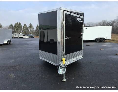 2023 7x29 Look Avalanche 4 Place Snowmobile Trailer w/ 6'6 Interior Height (Black) Snowmobile Trailer at Pfeiffer Trailer Sales STOCK# 81477 Exterior Photo
