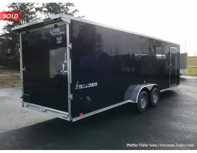 2023 7x29 Look Avalanche 4 Place Snowmobile Trailer w/ 6'6 Interior Height (Black) Snowmobile Trailer at Pfeiffer Trailer Sales STOCK# 81477 Photo 7