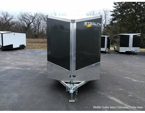 2023 6x12 Stealth Aluminum Cobra w/ 6 Inches Extra Height & D-rings (Charcoal) Cargo Encl BP at Pfeiffer Trailer Sales STOCK# 97525 Exterior Photo