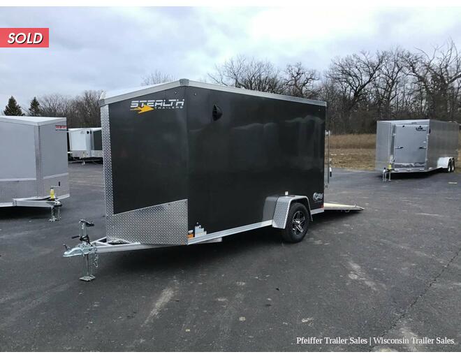 2023 6x12 Stealth Aluminum Cobra w/ 6 Inches Extra Height & 4 D-rings (Charcoal) Cargo Encl BP at Pfeiffer Trailer Sales STOCK# 97525 Photo 2