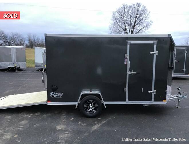 2023 6x12 Stealth Aluminum Cobra w/ 6 Inches Extra Height & 4 D-rings (Charcoal) Cargo Encl BP at Pfeiffer Trailer Sales STOCK# 97525 Photo 4